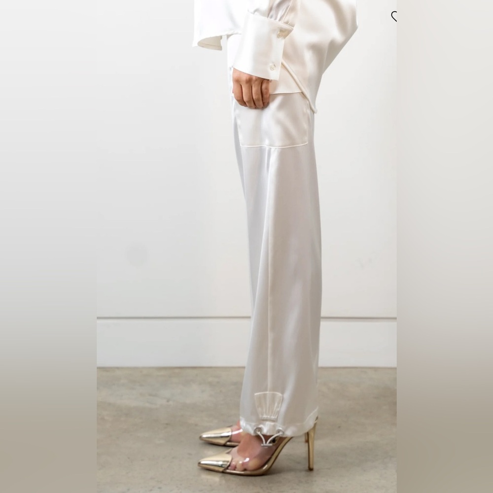 Silk cargo pants from Anae!